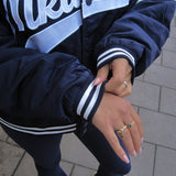 90s MLB Varsity Jacket - Navy