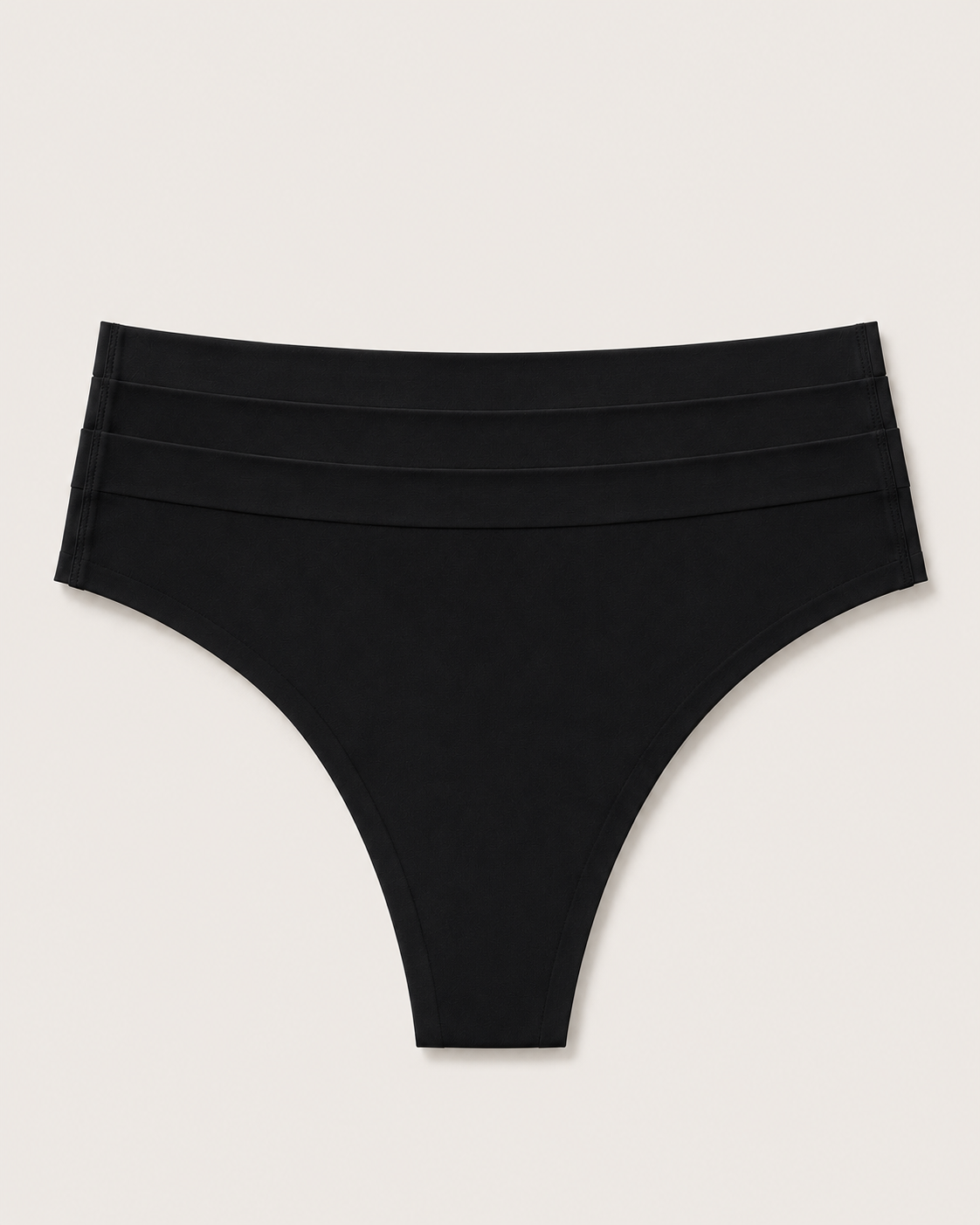 Invisible Thong 3-Pack - Black
