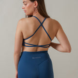 <tc>Sweat Strappy Back Bra - Midnight Blue</tc>