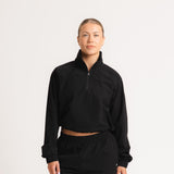 Cropped Pace Pullover - Charcoal