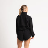 Cropped Pace Pullover - Charcoal