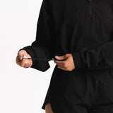 Cropped Pace Pullover - Charcoal