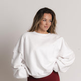 Oversized Crewneck - Blanc
