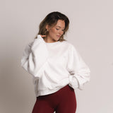 Oversized Crewneck - Blanc