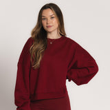 Oversized Crewneck - Burgundy