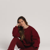 Oversized Crewneck - Burgundy