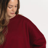 Oversized Crewneck - Burgundy