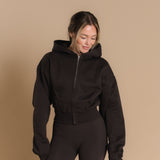 Flow Full Zip Hoodie - Dark Cacao