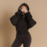 Flow Full Zip Hoodie - Dark Cacao