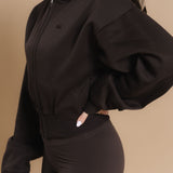 Flow Full Zip Hoodie - Dark Cacao