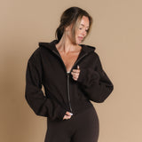 Flow Full Zip Hoodie - Dark Cacao
