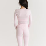 Soft Wrap Top - Baby Pink
