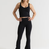 Lux Flare Pants - Charcoal