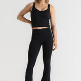 Lux Flare Pants - Charcoal