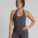 Shape Halter Neck Tank - Antracite