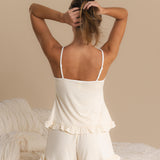 Pyjamas Frill Tank - Butter Cream