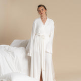 Frill Robe - White