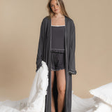 Frill Robe - Grey