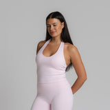 Shape Halter Neck Tank - Baby Pink