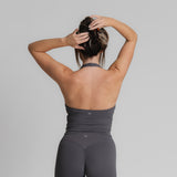 Shape Halter Neck Tank - Antracite