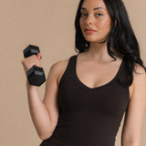 Flow V-cut Tank Top - Dark Cacao