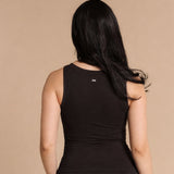 Flow V-cut Tank Top - Dark Cacao