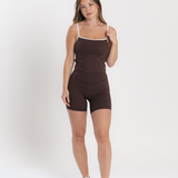 Lux Biker Shorts - Espresso