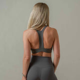 Lux Crossover Sports Bra - Shadow