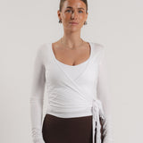 Soft Wrap Top - Blanc