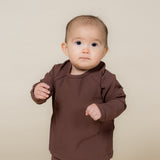 Cozy Ribbed Top - Cacao - Kids