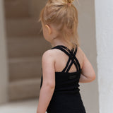 Kids yarny swimsuit - Black