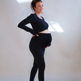 Lux Maternity Leggings - Charcoal